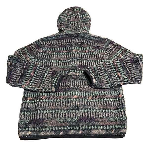 Eddie Bauer Girls Purple Pattern Full Zip Fleece Jacket With Hood Youth L 14/16 - Picture 3 of 7
